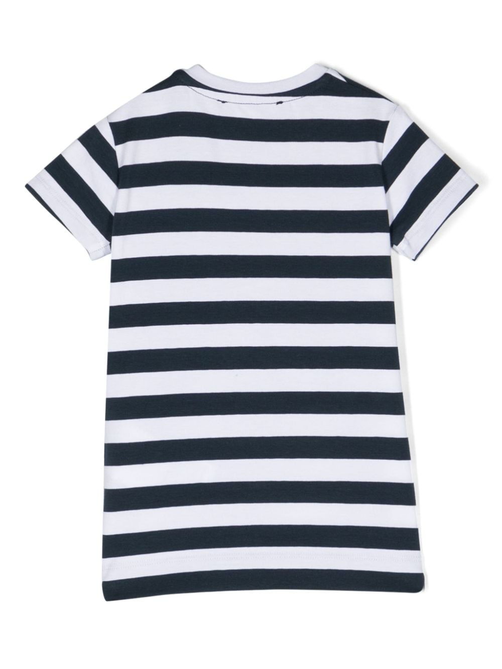Shop Versace Logo-print Nautical-stripe T-shirt In White