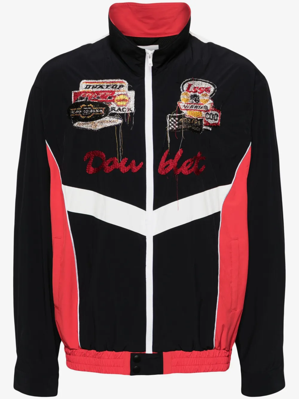 Doublet panelled track jacket | Black | Image 1