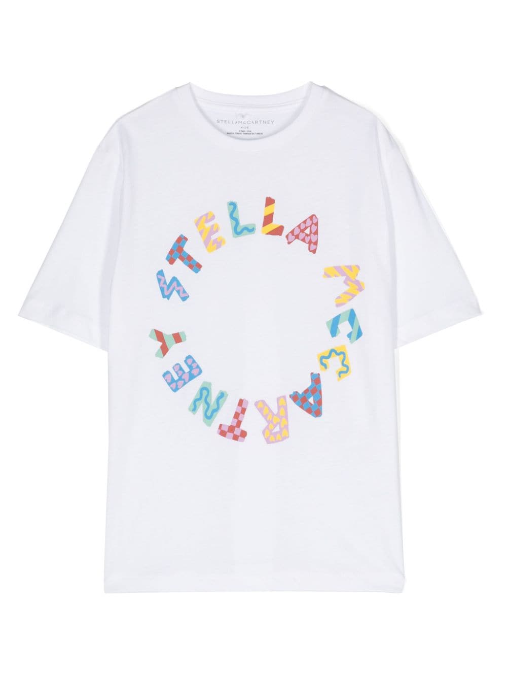 Stella Mccartney Logo-print Cotton T-shirt In 白色