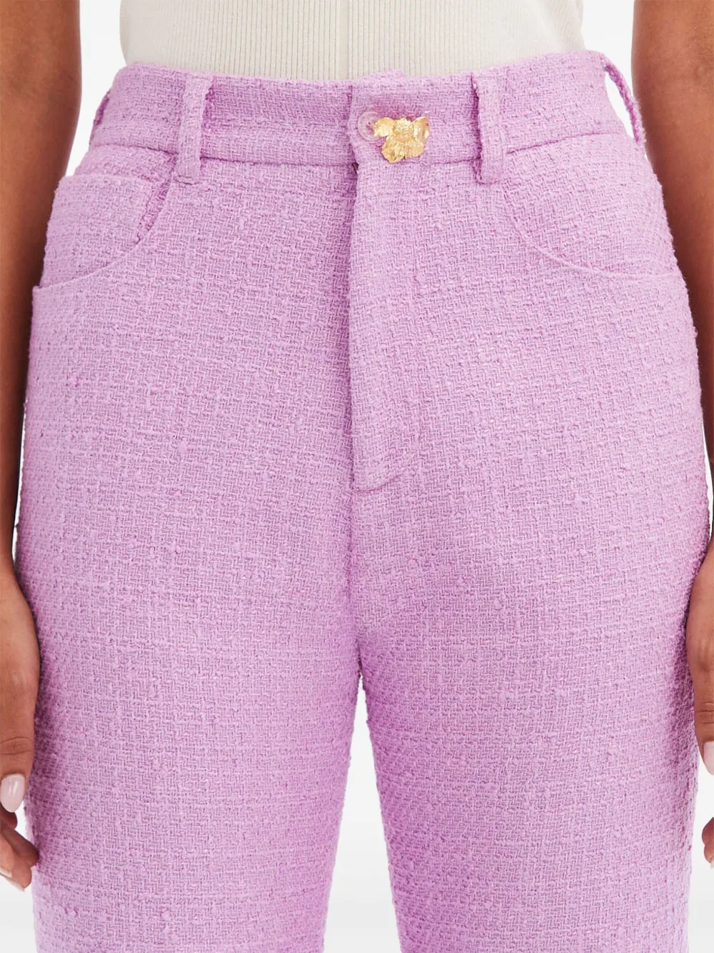 Oscar de la Renta cropped tweed trousers | Image 6