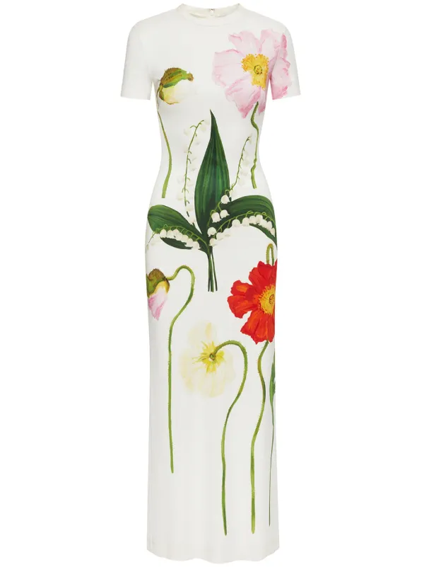 Oscar de la renta cheap maxi dress