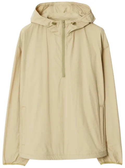 Burberry Jaqueta com capuz e logo bordado