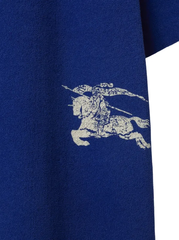 【送料&関税込】Burberry Ekd-motif Crewneck Towelling T-shir Burberry EKD-motif Towelling T-shirt | Blue | FARFETCH TR