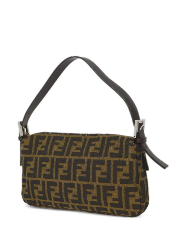 Fendi zucca hotsell pattern shoulder bag