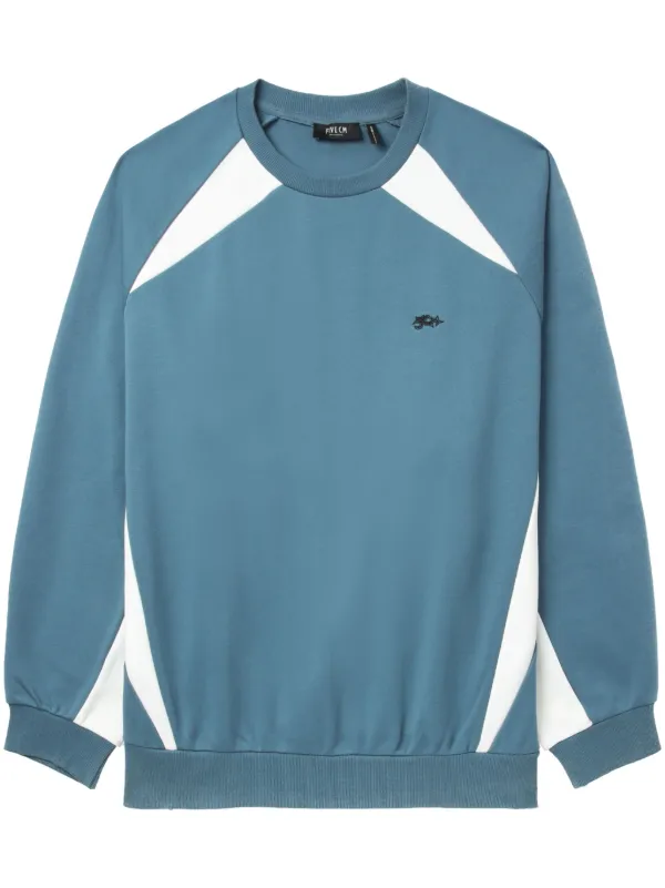 Colour block crew neck sweatshirt sale