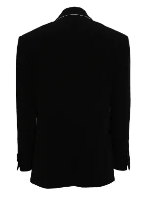 Balmain ショルダーパッド モノグラムウールブレザー ジャケット Balmain Reversible jacket with monogram | Men's Clothing