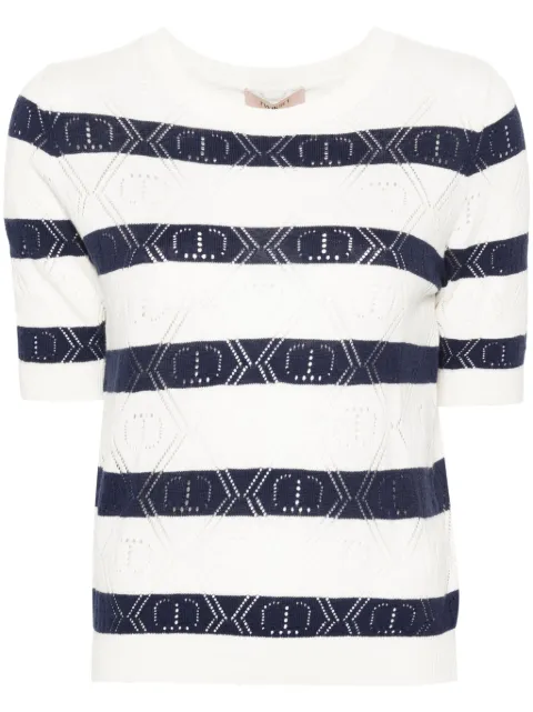 TWINSET top con detalle de tejido flojo