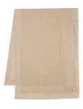 Moschino logo-jacquard scarf - Gold
