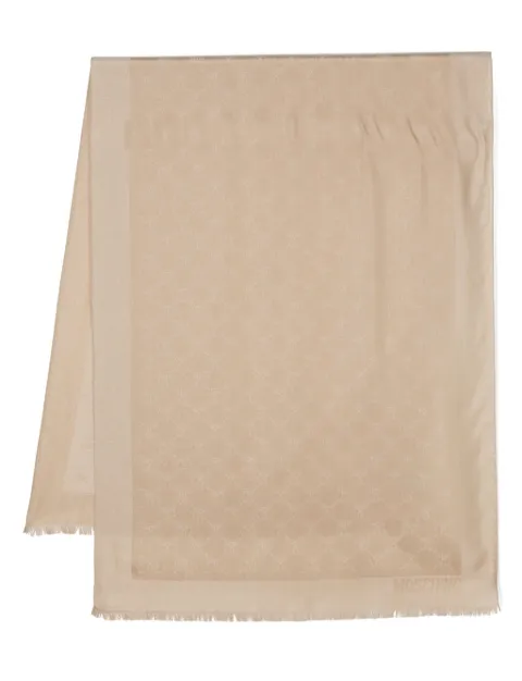 Moschino logo-jacquard scarf