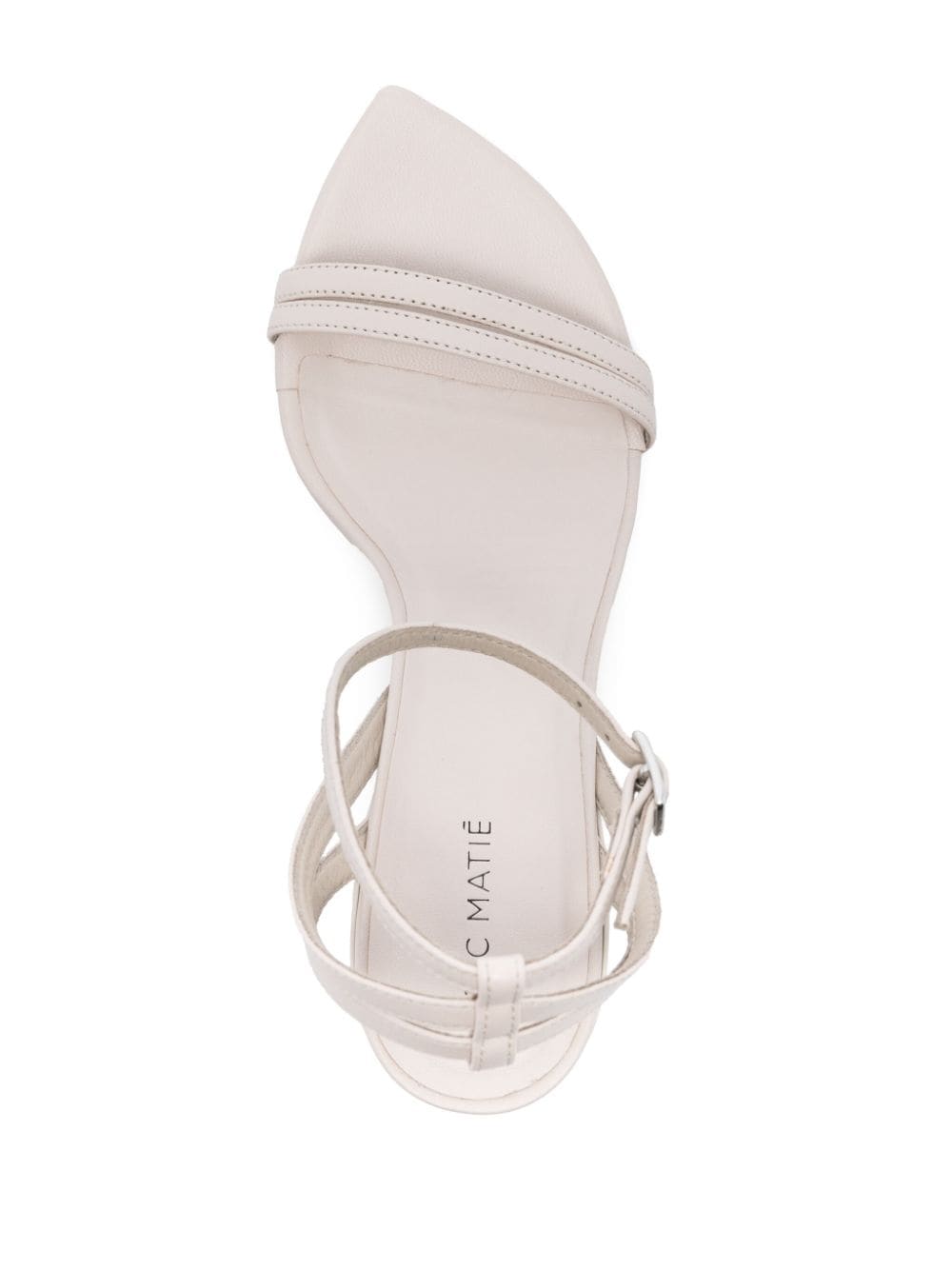 Shop Vic Matie 65mm Leather Sandals In Nude