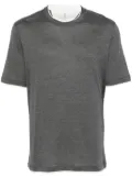 Brunello Cucinelli contrast-trim T-shirt - Grey