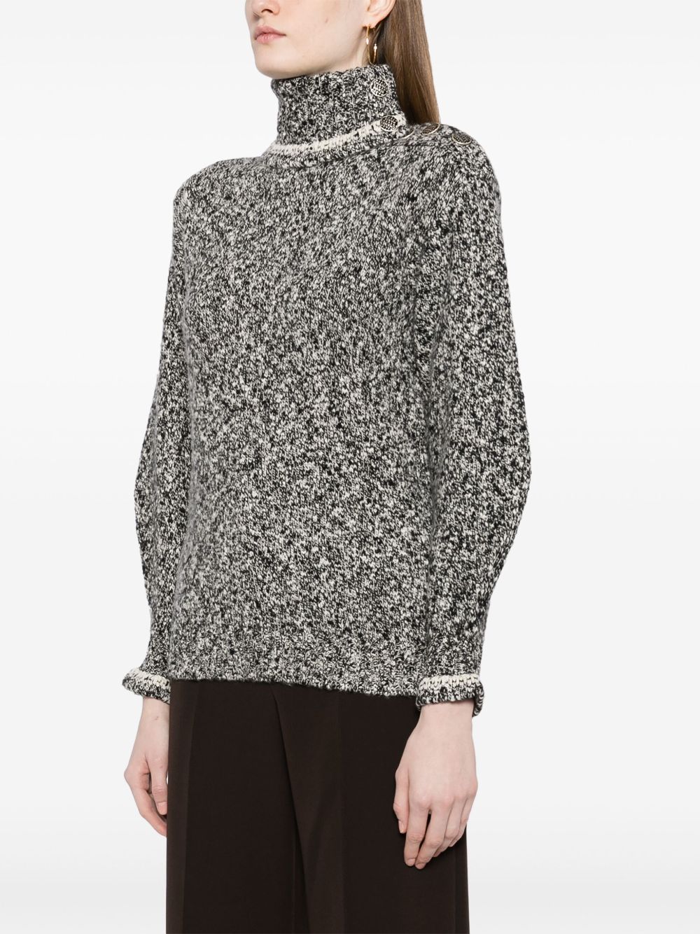 CHANEL 2011 CC buttoned cashmere jumper Women