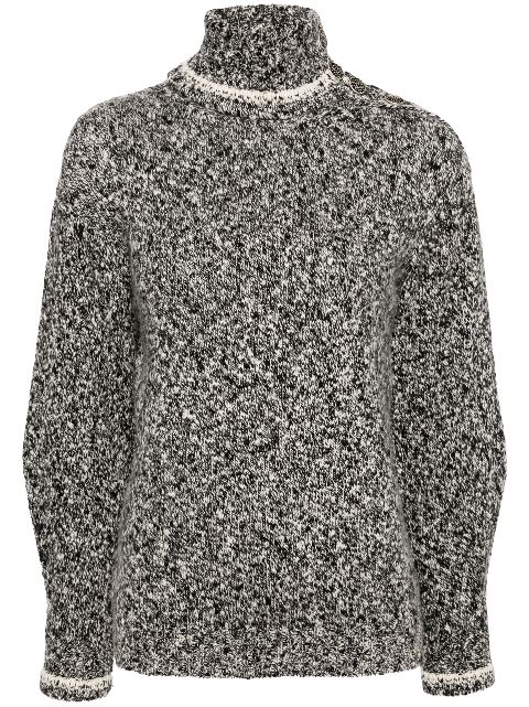 HOT SALE CHANEL 2011 CC buttoned cashmere jumper Women