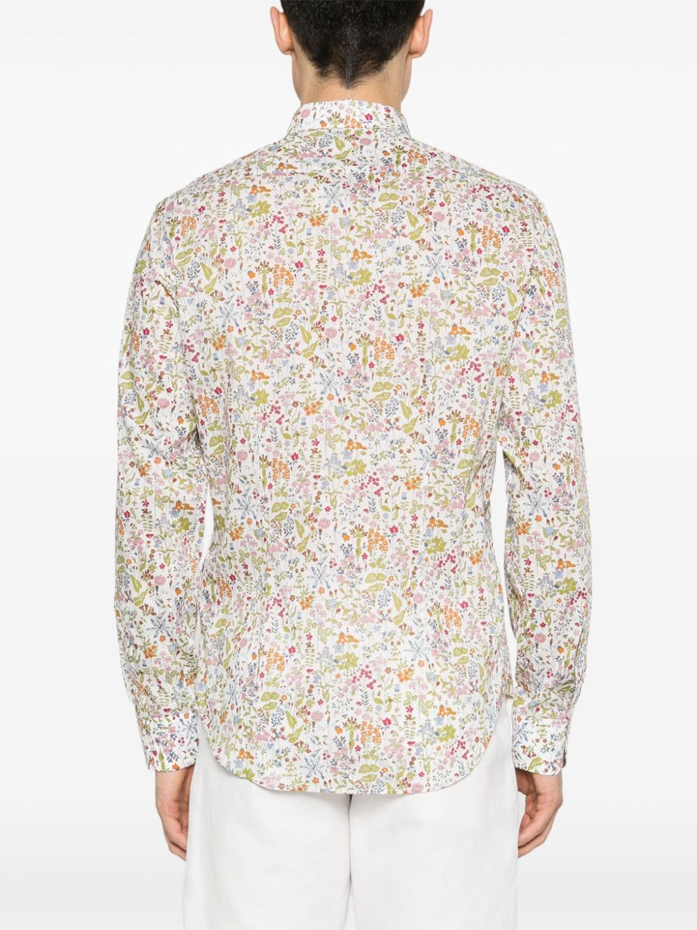 Shop Paul Smith Floral-print Shirt In White