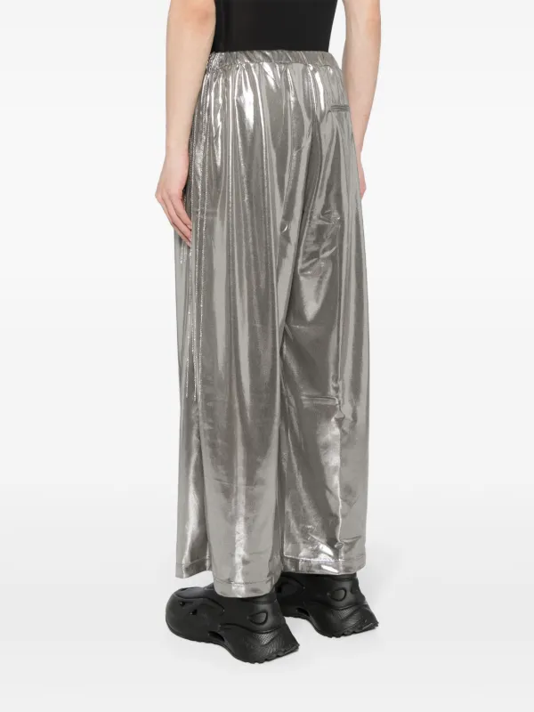 Doublet メタリック ワイドパンツ | シルバートーン | FARFETCH JP