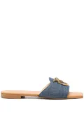 PINKO denim flat slippers - Blue