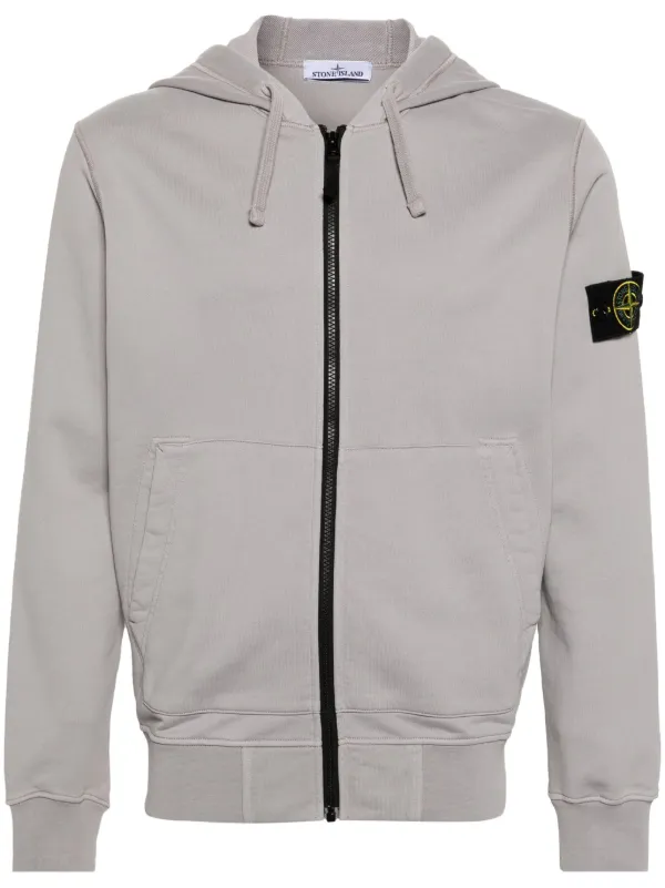 Stone Island Compass badge Cotton Hoodie Farfetch