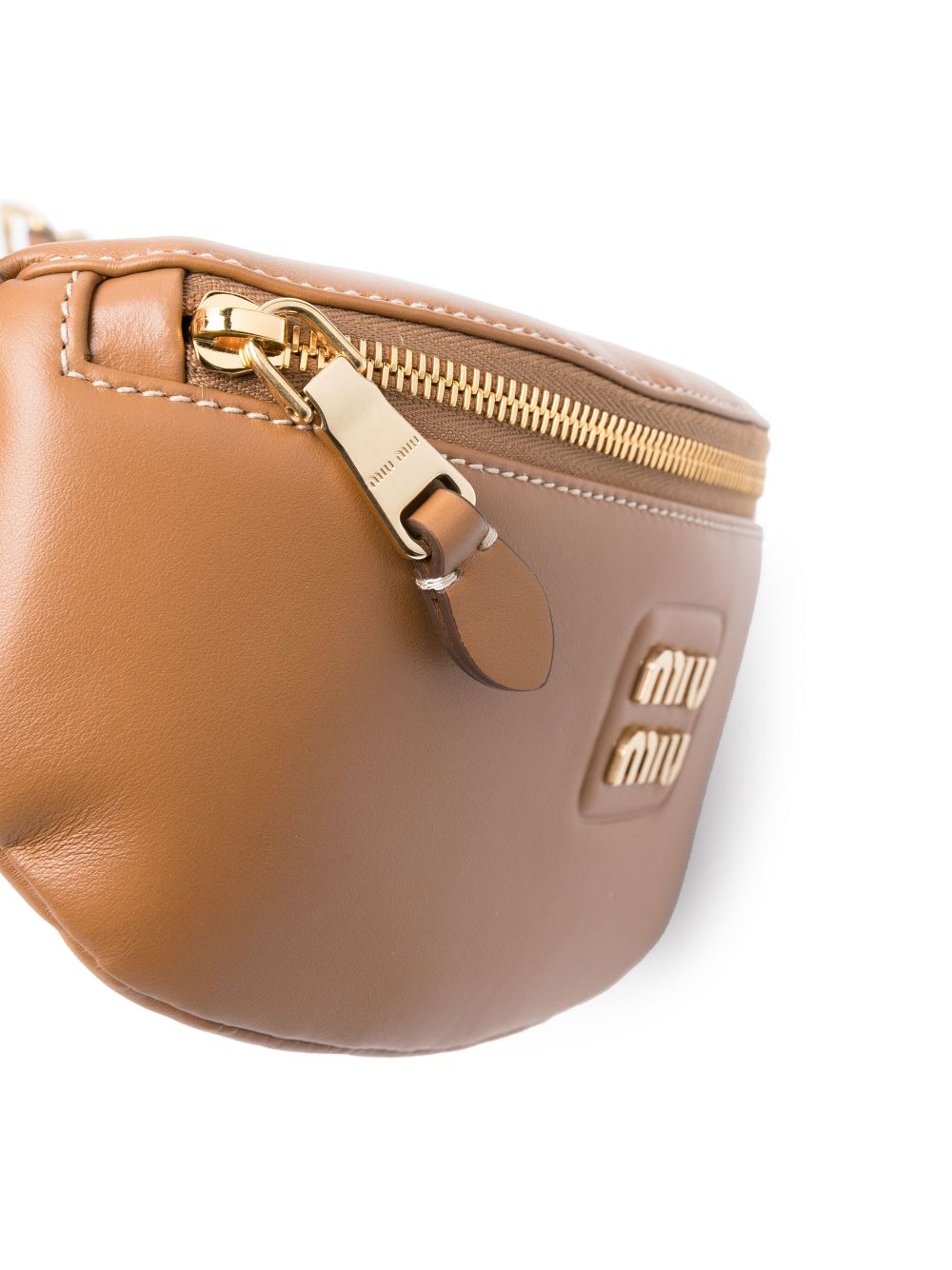 Miu Miu logo-lettering leather belt bag WOMEN