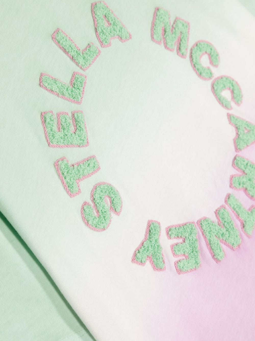 Shop Stella Mccartney Gradient-effect T-shirt In Green