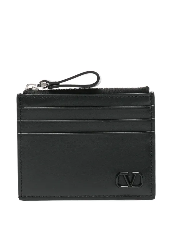 ★VALENTINO★V ロゴ シグネチャー カードケース ☆VALENTINO☆V ロゴ シグネチャー カードケース