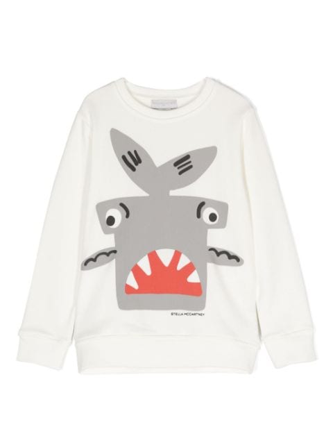 Stella McCartney Kids shark-print sweatshirt