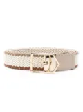 Canali interwoven-strap belt - Neutrals