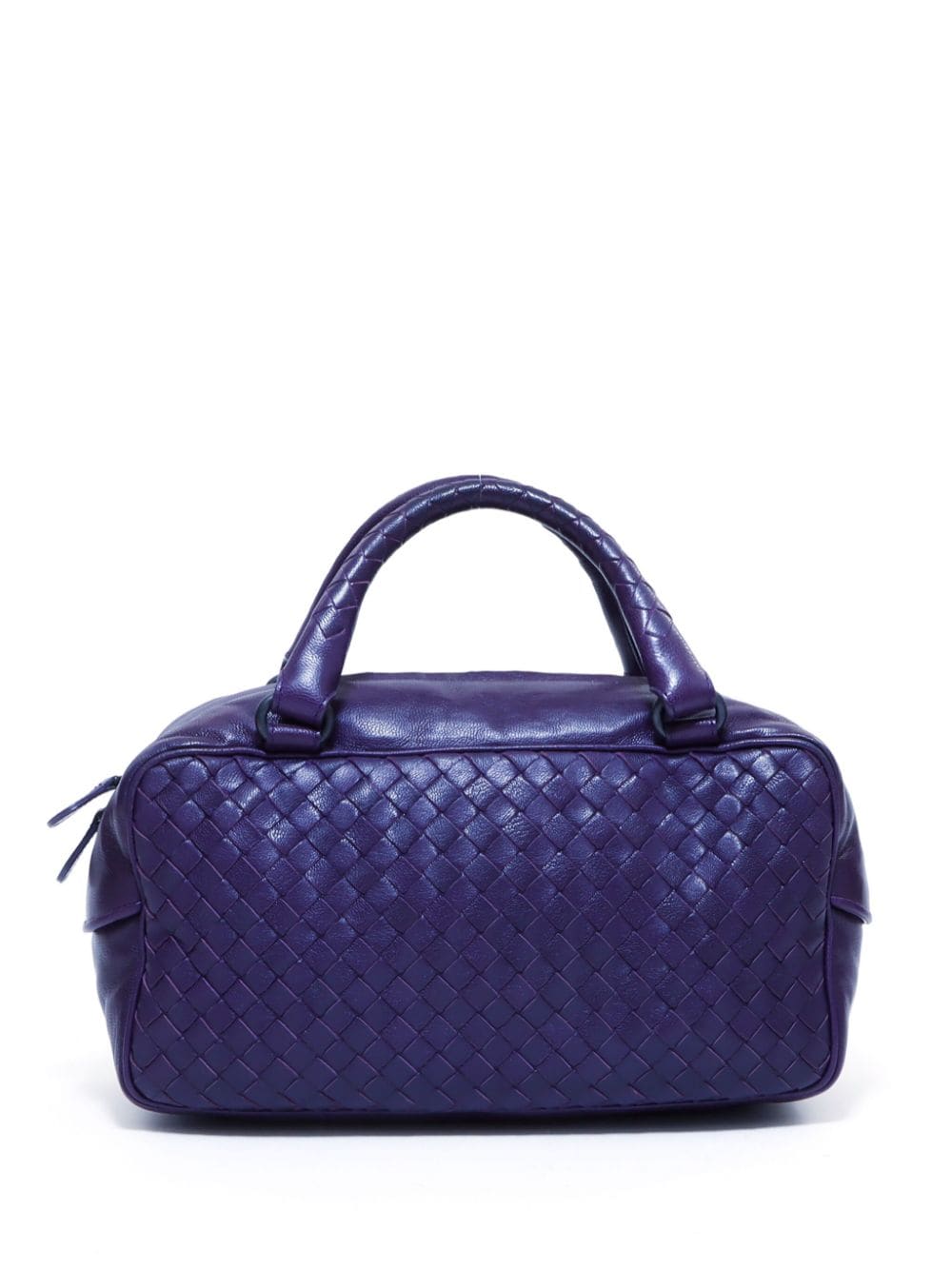 Pre-owned Bottega Veneta Intrecciato Leather Handbag In Purple