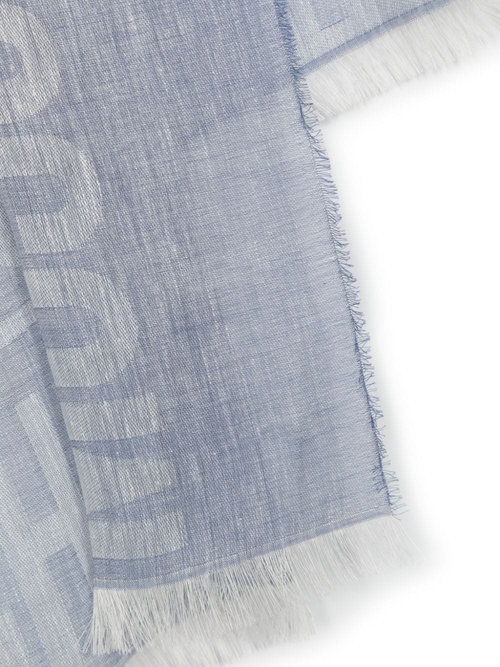 Moschino Sjaal met jacquard-logo Blauw