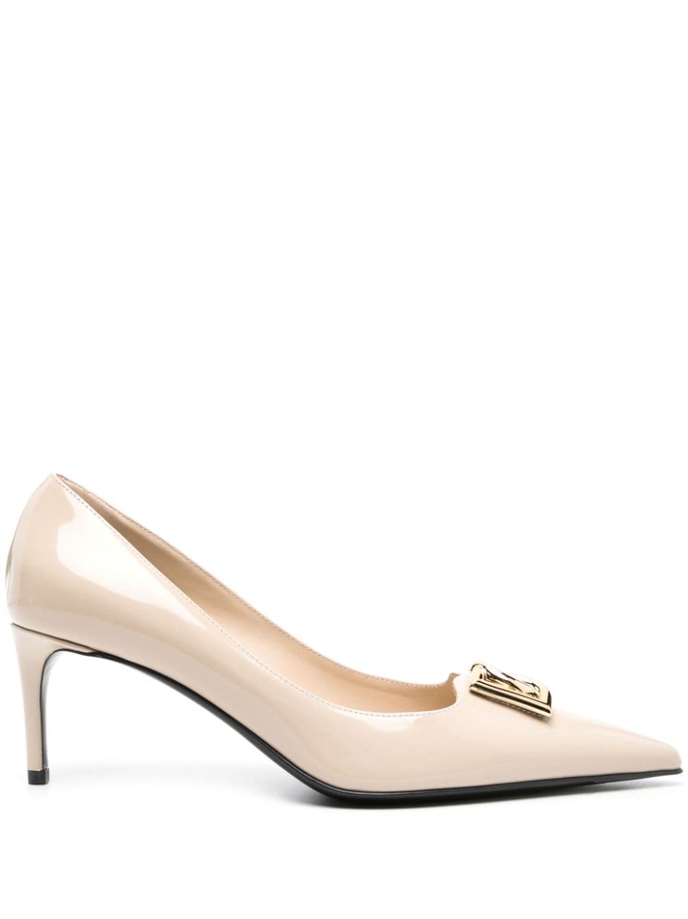 Dolce & Gabbana Lollo 70mm leather pumps - Toni neutri