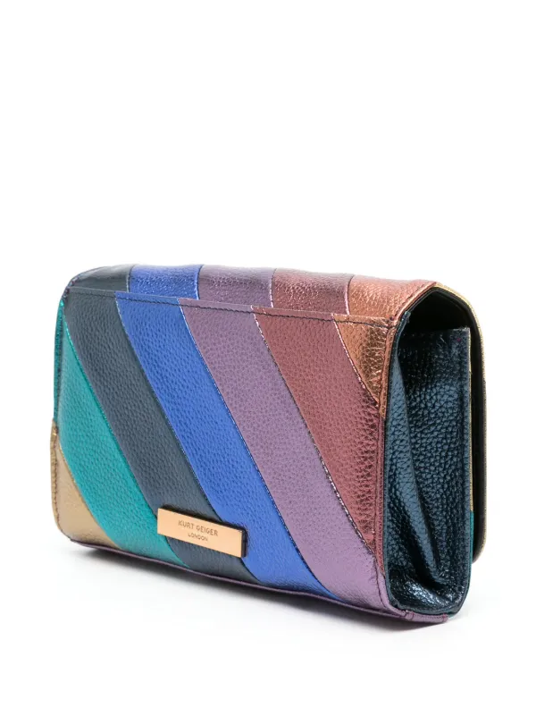 Purple clutch bag hot sale river island