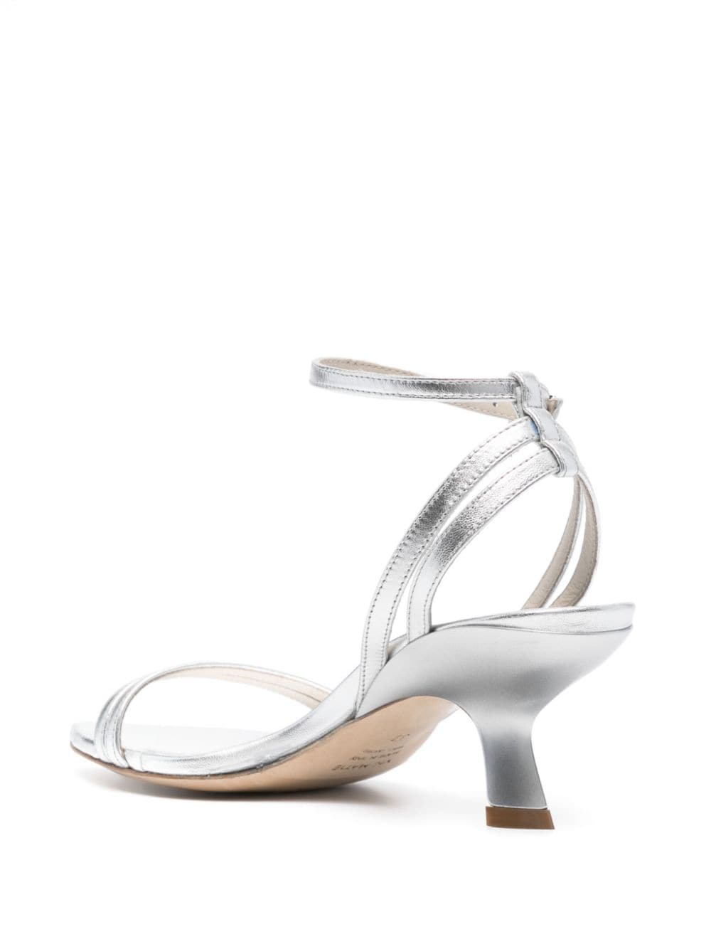 Shop Vic Matie 65mm Leather Sandals In Silber