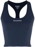 Sporty & Rich logo-print tank top - Blue