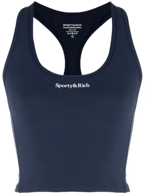 Sporty & Rich logo-print tank top 