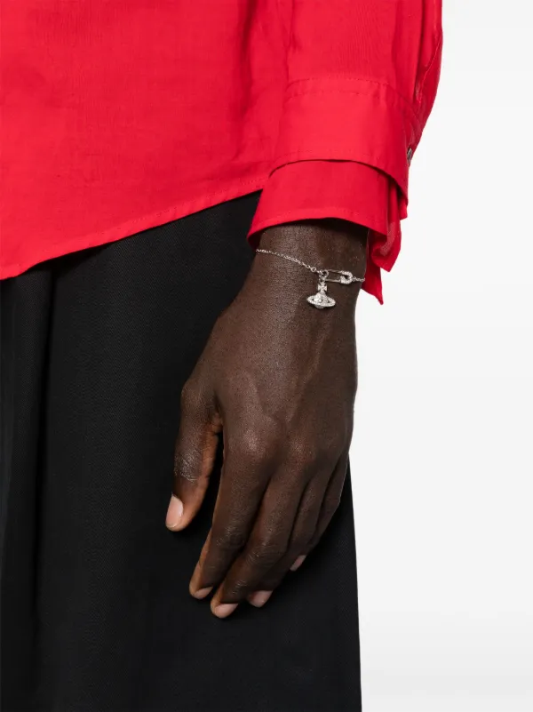 Vivienne Westwood Lucrece Orb-plaque Bracelet Silver FARFETCH JO