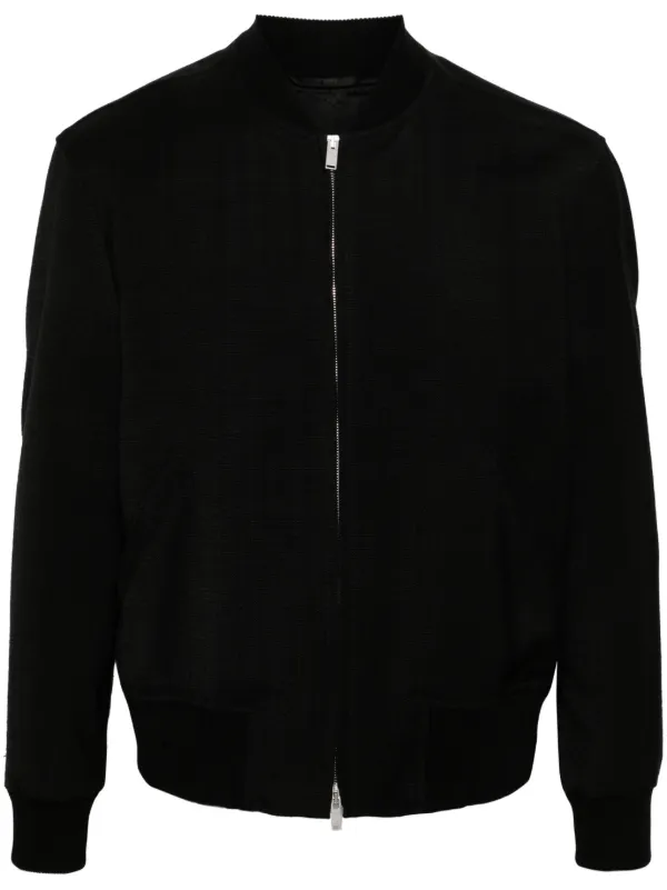 Lardini Canvas Bomber Jacket Black FARFETCH BE