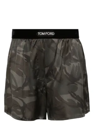 TOM FORD レオパード ボクサーパンツ | ブラック | FARFETCH JP