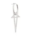 Rick Owens star-plaque earring - Silver