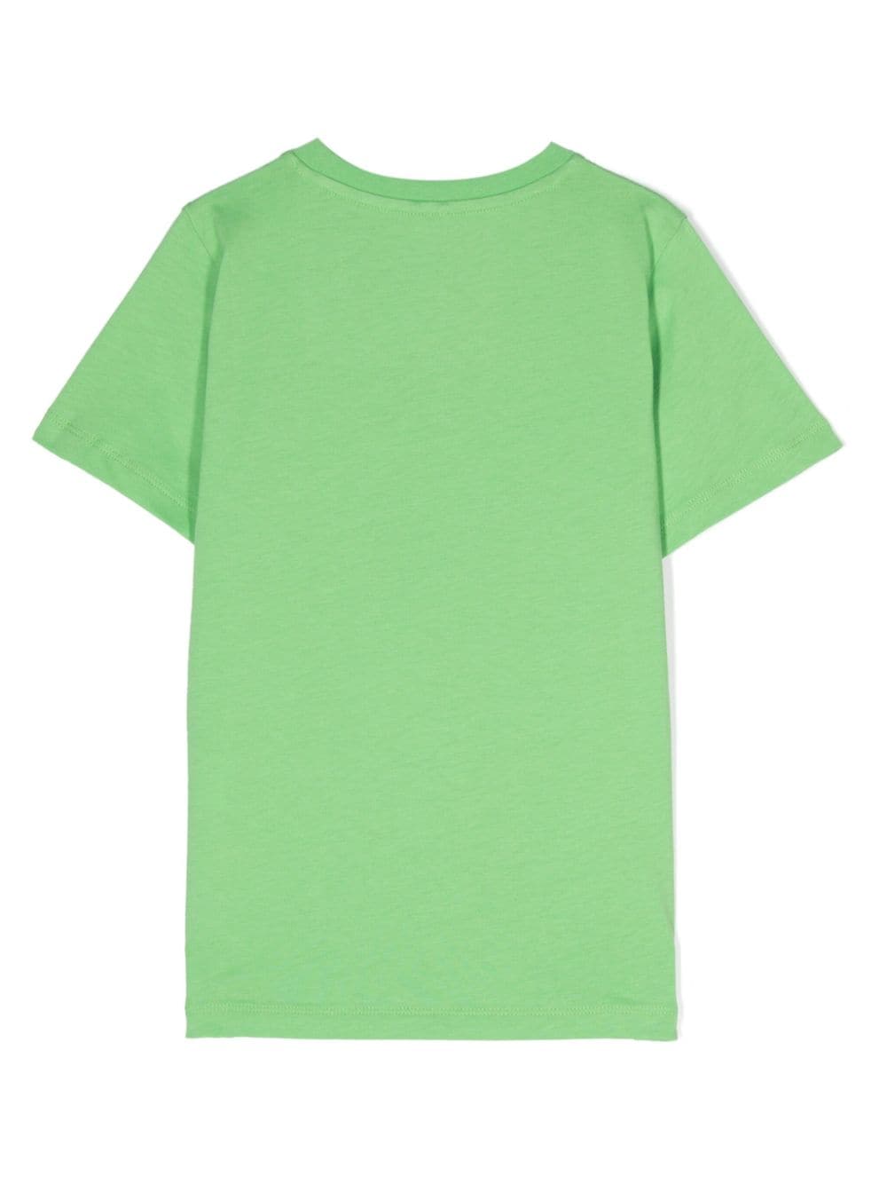 Shop Stella Mccartney Sun-print Cotton T-shirt In Green
