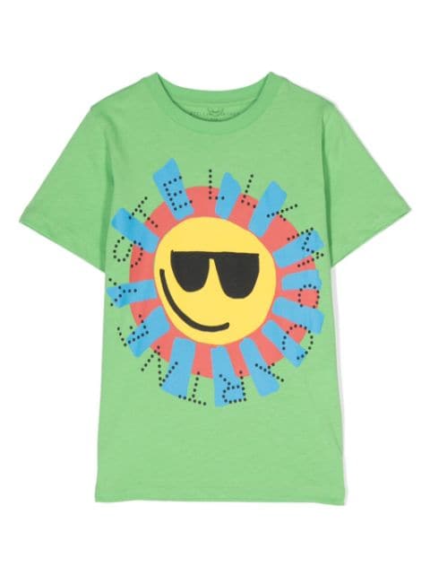 Stella McCartney Kids sun-print cotton T-shirt