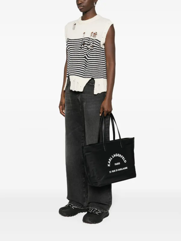 Karl Lagerfeld Medium RSG Tote Bag | Black | FARFETCH ZA