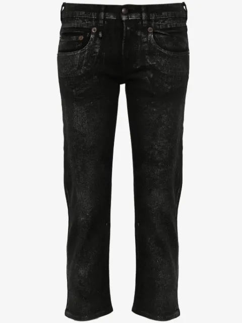 R13 cropped low-rise jeans