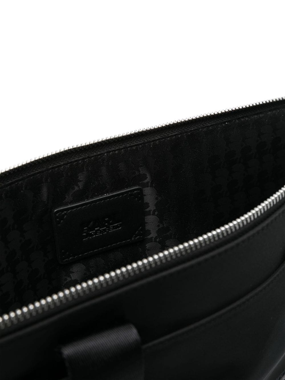 Shop Karl Lagerfeld K/ikonik Laptop Bag In Black