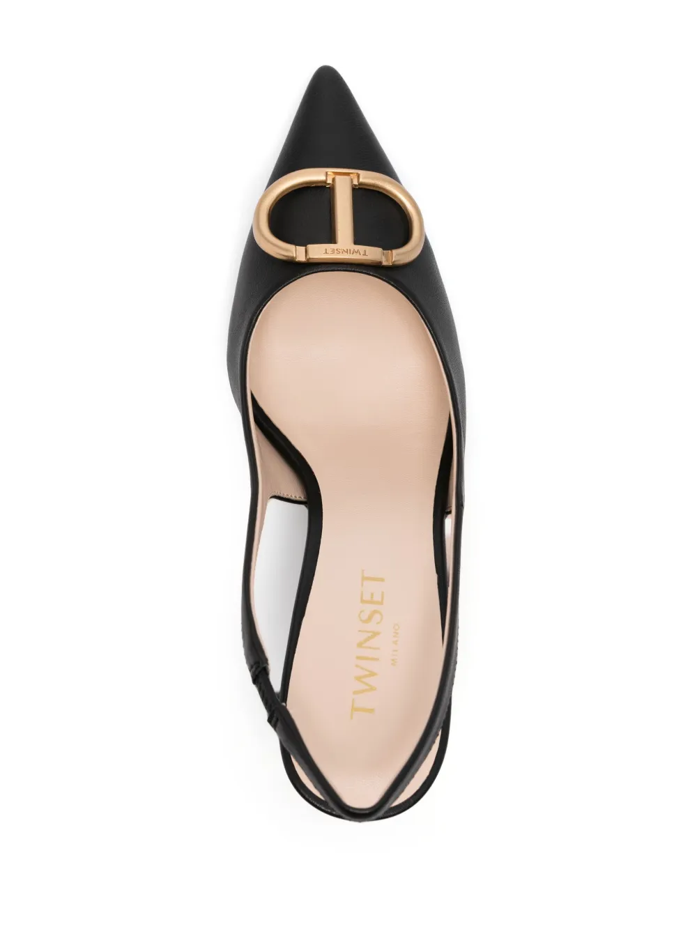 TWINSET Pumps met logoplakkaat Zwart