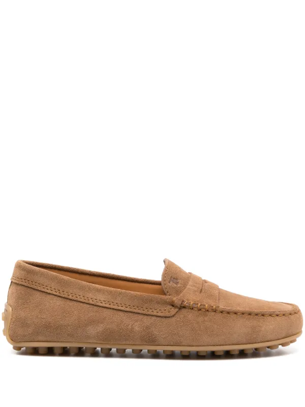 【Tod‘s】上品ブラウン☆ トッズ Gommino スエード ローファー Tod's Gommino スエードローファー | ブラウン | FARFETCH JP