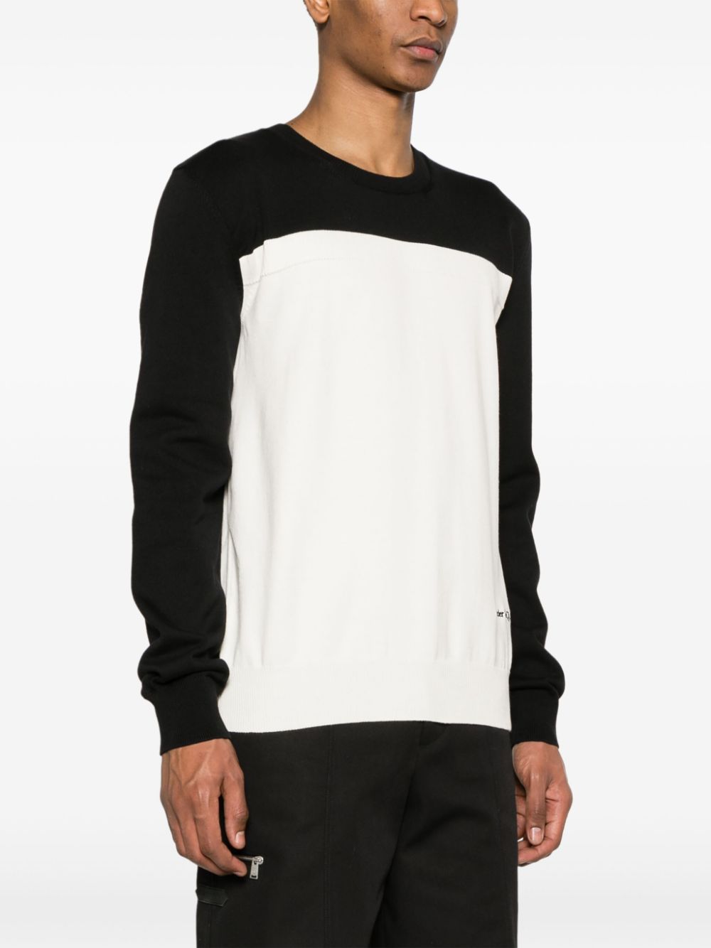 Alexander McQueen logo-embroidered cotton-blend jumper Men