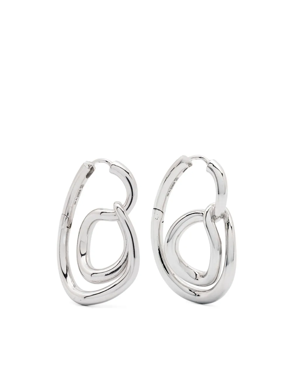 Charlotte Chesnais Lasso Sterling Silver Earrings In Metallic