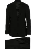 Lardini single-breasted wool-blend suit - Black
