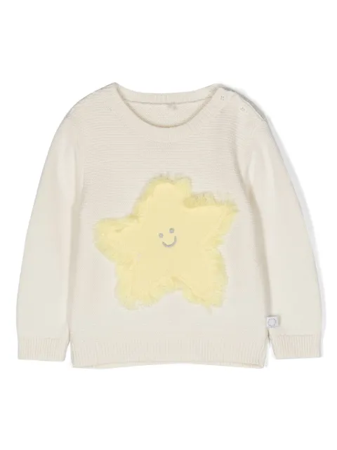 Stella McCartney Kids star-embroidered sweatshirt