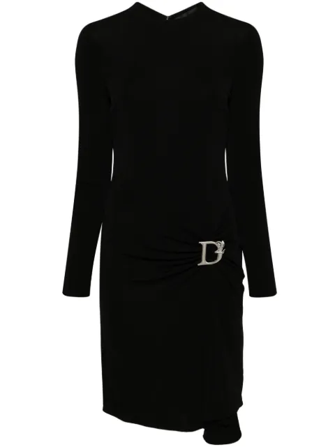 Dsquared2 Statement logo-plaque midi dress