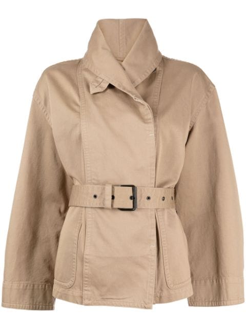 MARANT ÉTOILE Prunille belted cotton jacket